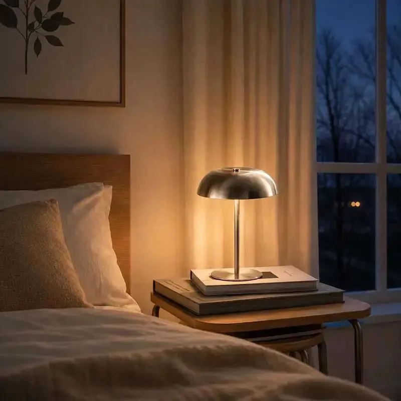 Draadloze Tafellamp Oplaadbaar Dimbaar Touch-Bediening 3 Lichttemperaturen Verstelbaar Sfeerlamp Binnen | Sansoti