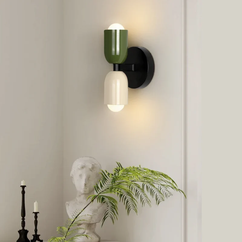 Dubbele Wandlamp LED Roestvrij Staal Warm Wit 3000K Binnen Buiten Verlichting Modern Design Woonkamer | Sansoti