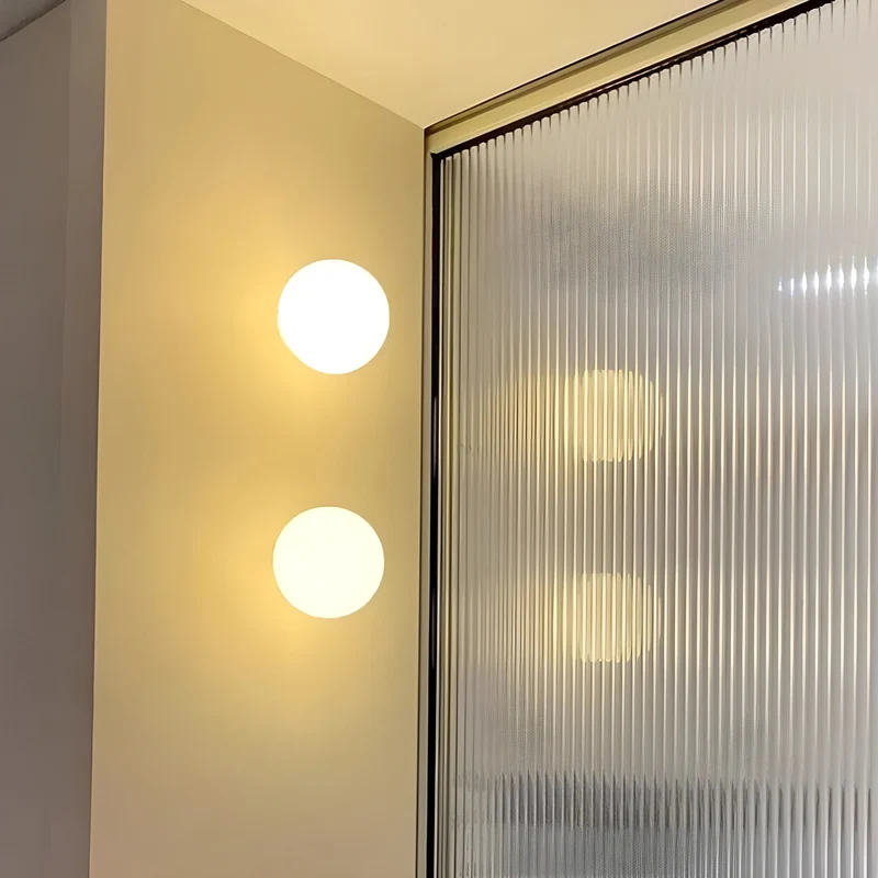 Wandverlichting Matglas Rond G9 Fitting Modern Noordelijk Interieur Zachte Sfeer Gang Woonkamer Badkamer | Sansoti