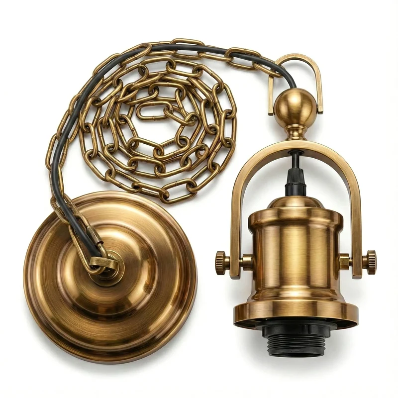 1m Industrielle Nautical Marine Kordel Pendelleuchte Kette ~3482