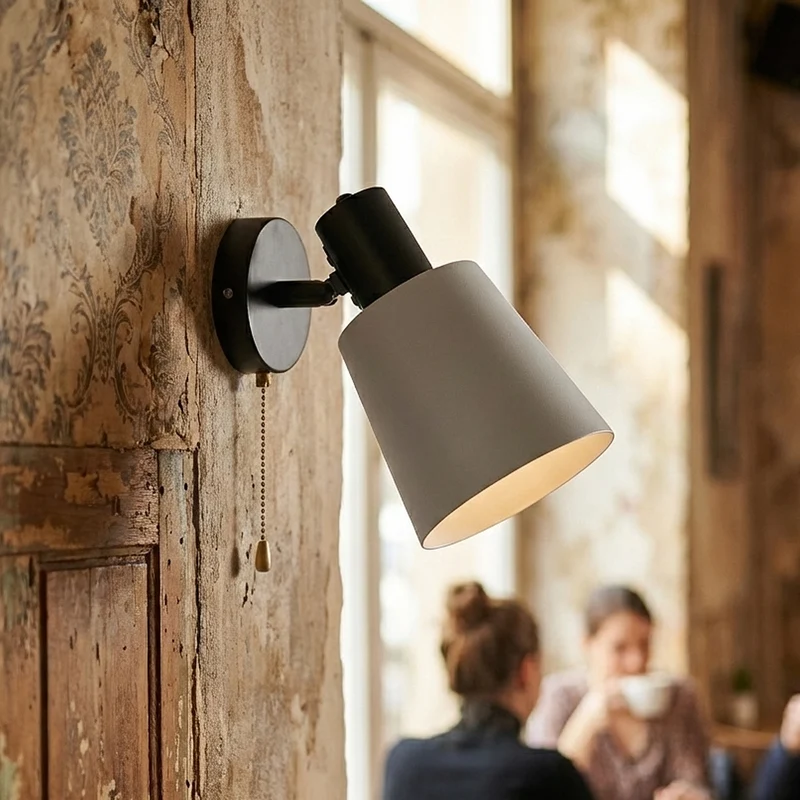 All Seasons Life Wandlampe mit Zugschalter| 90° Verstellbar | E27 ~3478