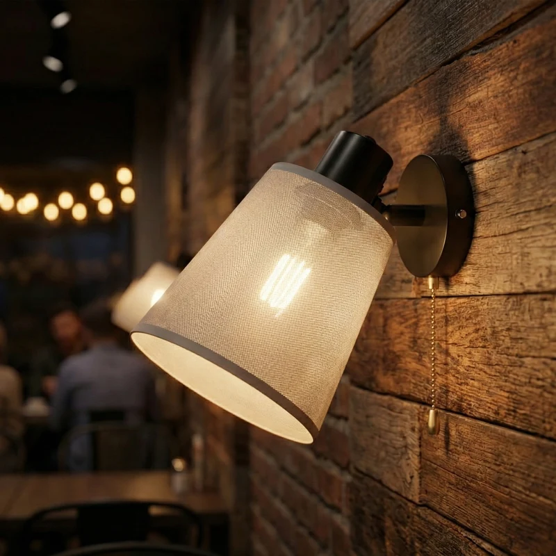 All Seasons Life Wandlampe mit Zugschalter| 90° Verstellbar | E27 ~3478