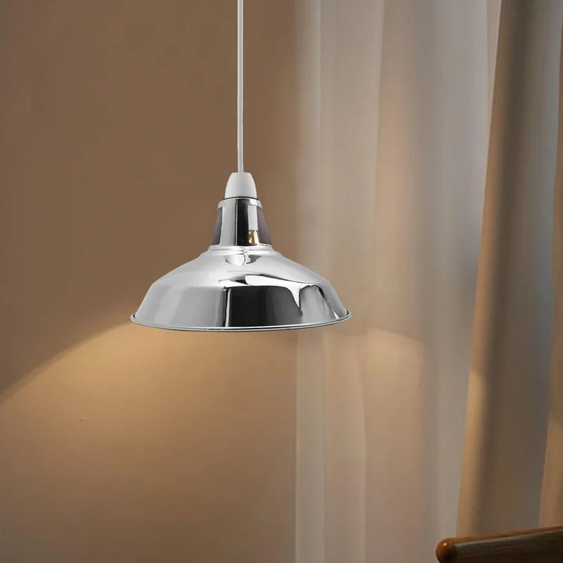 Lampada Sospensione Industriale Gialla Fessura Retrò E27 B22 ~3424