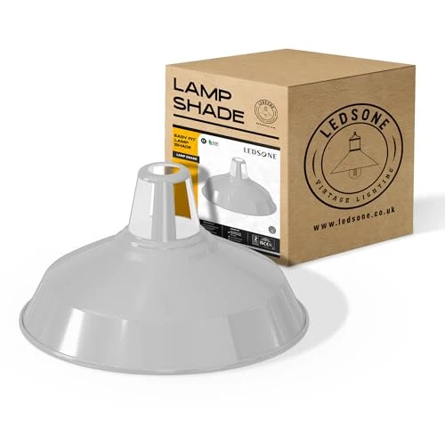 Lampada Sospensione Industriale Gialla Fessura Retrò E27 B22 ~3424