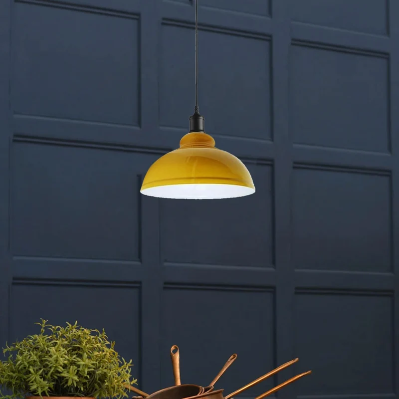 All Seasons Life 3pz Lampada Sospensione Industriale Vintage Metallo ~3422