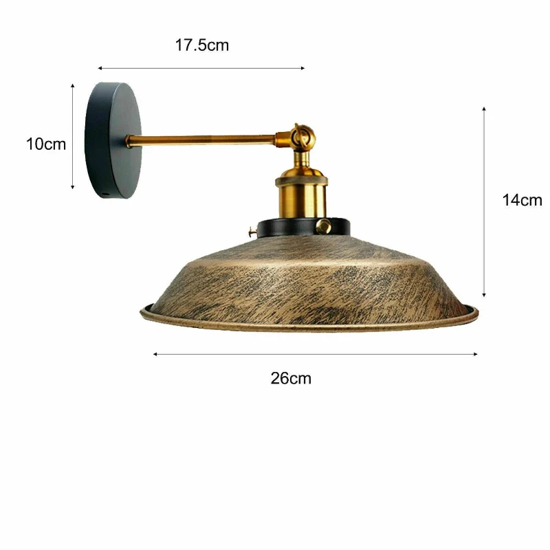 Industrial Wandleuchten Metall-Design Wandlampe ~3537