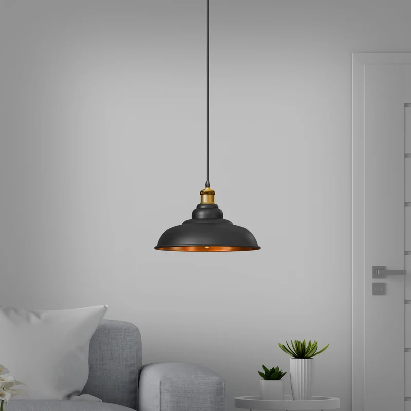 All Seasons Life hangeleuchte schwarz gold metall Ø 32cm E27 ~3531