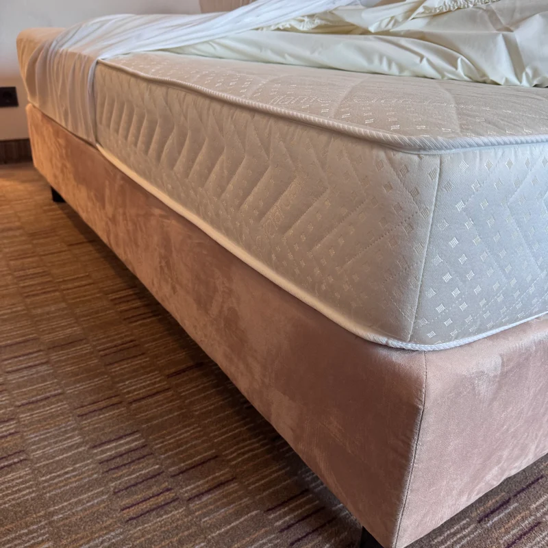 Boxspringbett Altrosa 180x200 Velours Inkl Federkern Matratze Bett Gebraucht