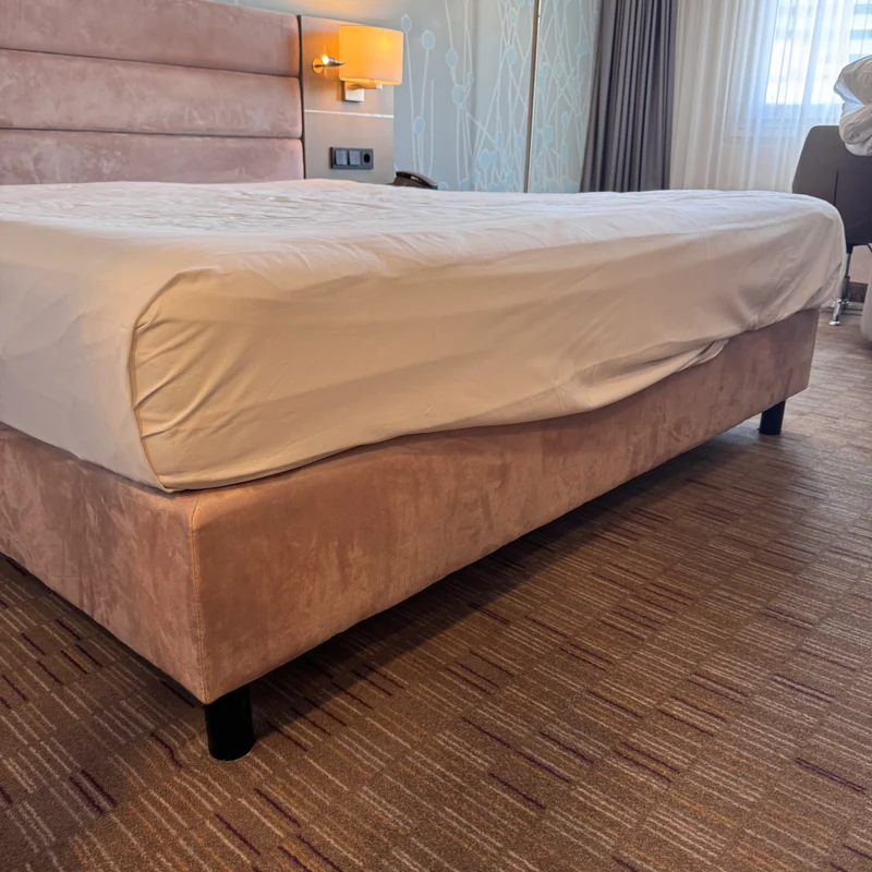 Boxspringbett Altrosa 180x200 Velours Inkl Federkern Matratze Bett Gebraucht