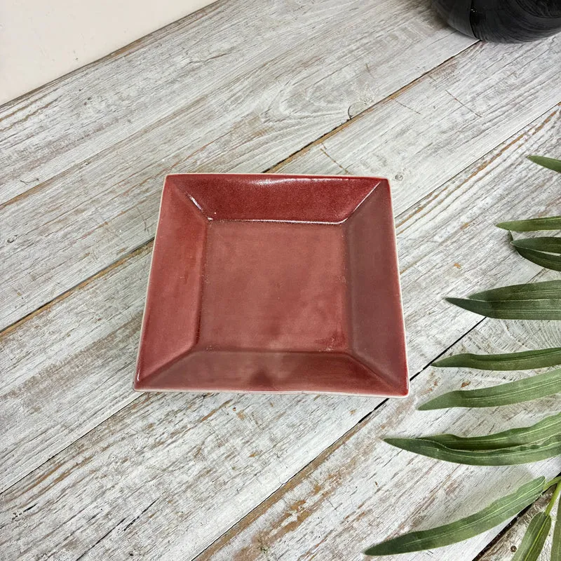 Ami Design Teller Rot Keramik Dekoschale Rot Deko