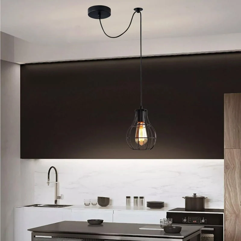 Industrielle Vintage-LED-Pendelleuchte~3468
