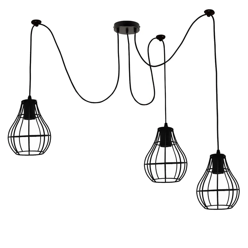 Industrielle Vintage-LED-Pendelleuchte~3468