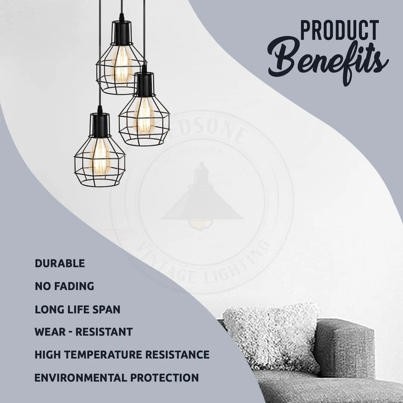 Industrielle Vintage-Deckenleuchte~3466