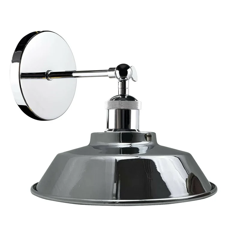 Chrom Retro Industrie Wandleuchte verstellbar E27 Leuchte~3462