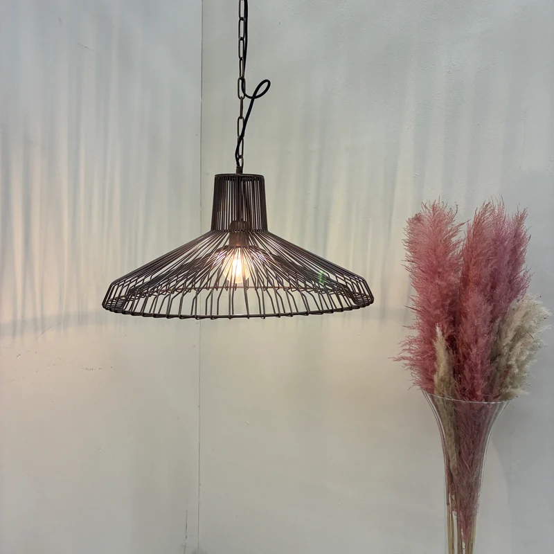 Light & Living Hängelampe Kasper 55cm Metall Kupfer Gebraucht
