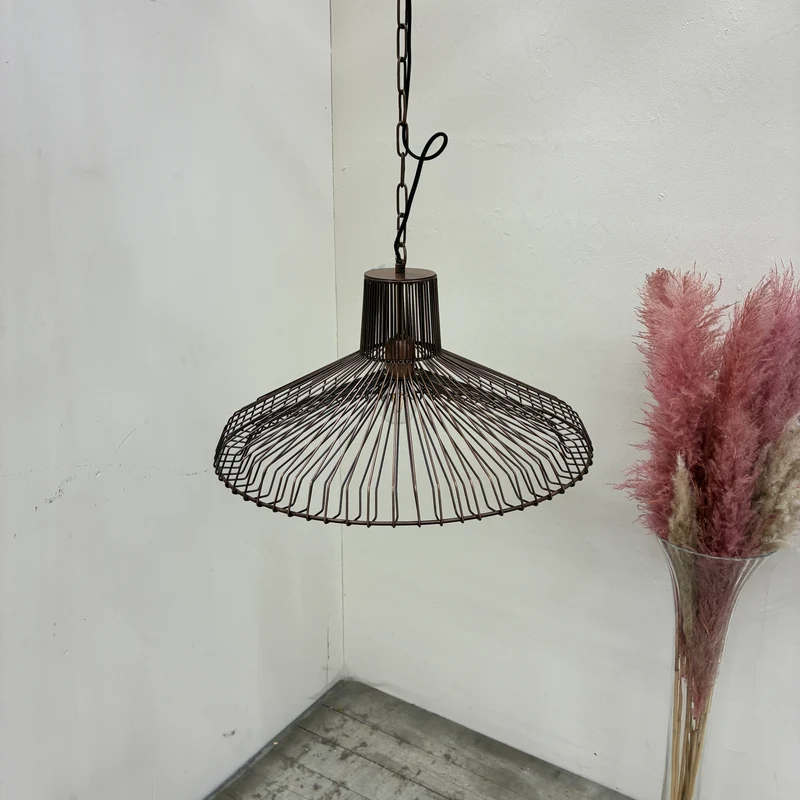 Light & Living Hängelampe Kasper 55cm Metall Kupfer Gebraucht