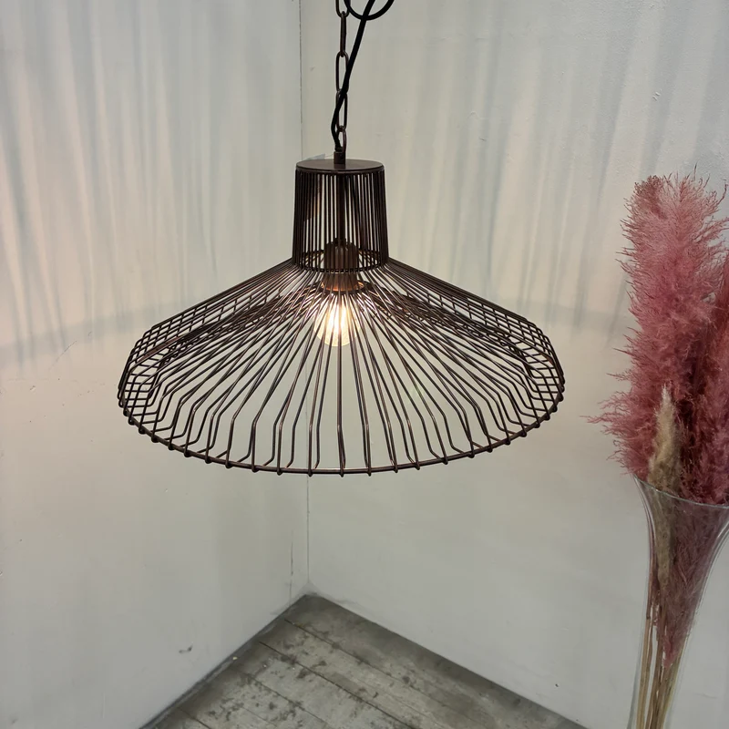Light & Living Hängelampe Kasper 55cm Metall Kupfer Gebraucht