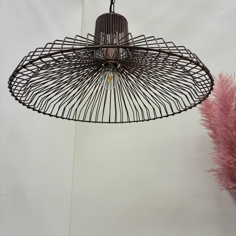 Light & Living Hängelampe Kasper 55cm Metall Kupfer Gebraucht