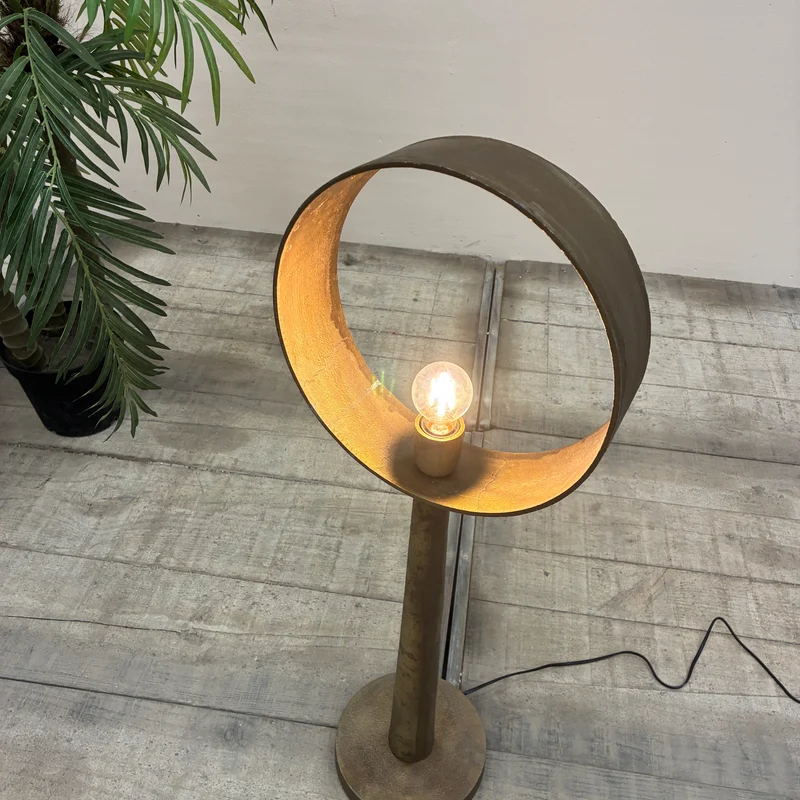 Countryfield Largo Stehlampe Ring Bronze Messing Metall Lampe