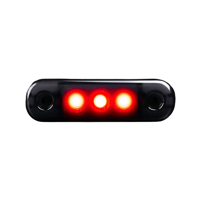 WAS Schwarz getönte Positionsleuchte / Superdunkle Linse / 3 LEDs