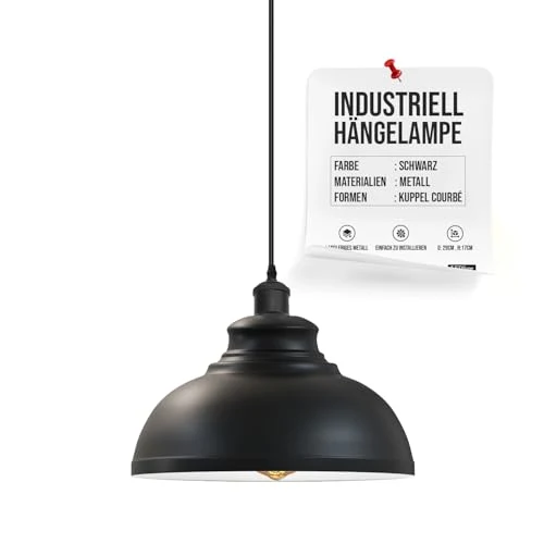 All Seasons Life Lampada a Sospensione Industriale Retrò da Soffitto ~ 3372