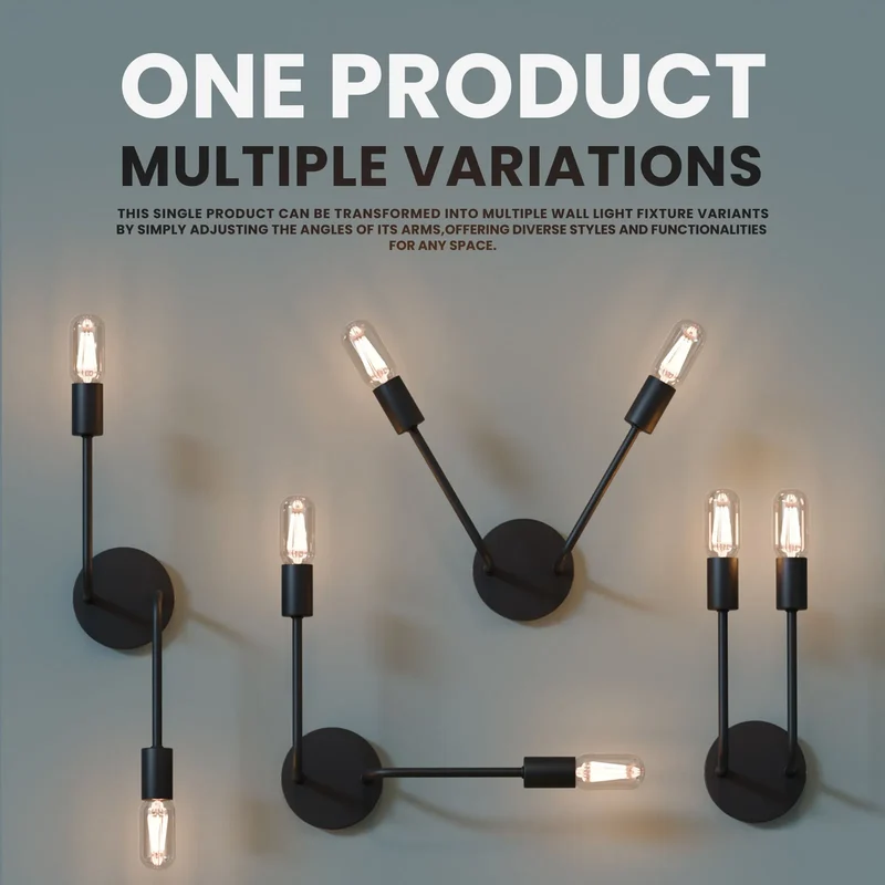 LED Wandlampe Modern Minimalistisch Innen aus Metall ~ 3363