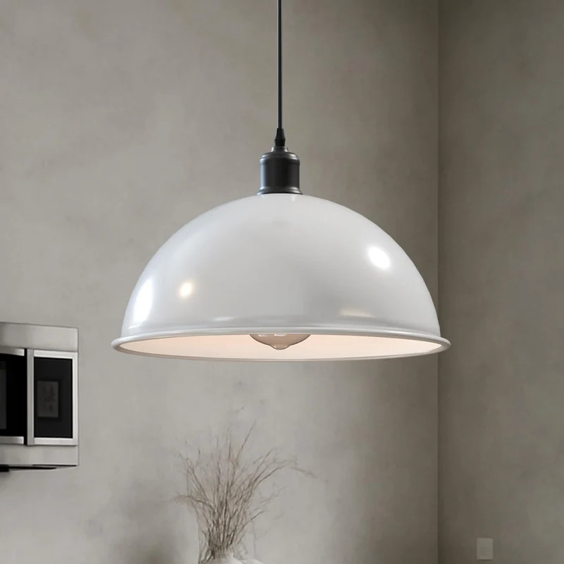All Seasons Life Lampada Sospensione Cupola Nera Ø40cm Vintage E27 ~3407