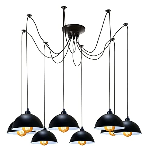 All Seasons Life Lampada Sospensione Spider 5 Vie Industriale Diamante ~3406