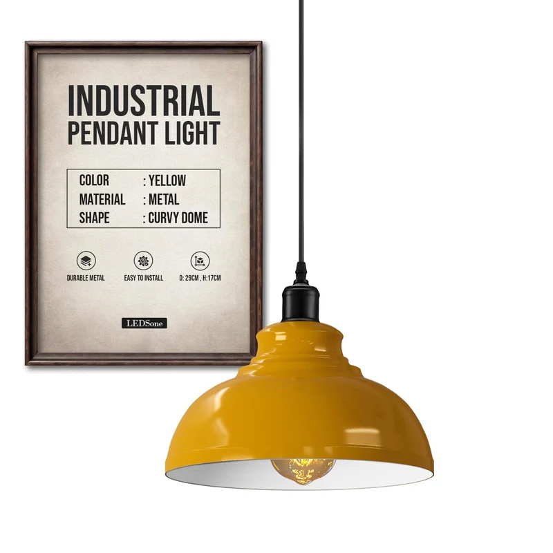 All Seasons Life Lampada Sospensione Industriale Vintage Ristorante Cucina ~3405