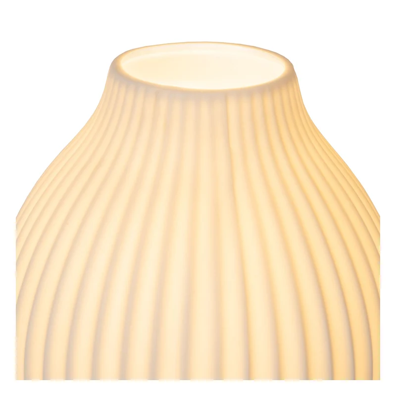 Tischleuchte Momoro Porzellan 40,2cm Weiß