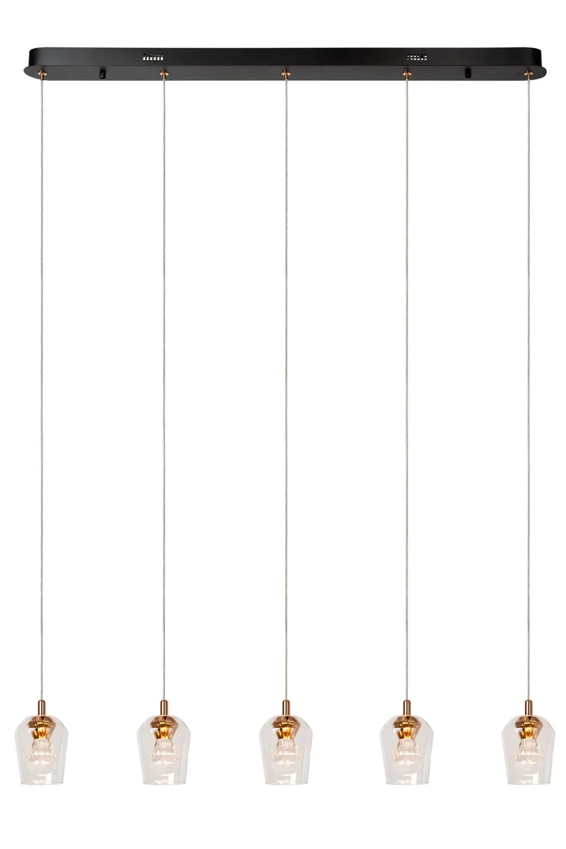 LED-Pendelleuchte Berliane 5-flammig dimmbar 93cm
