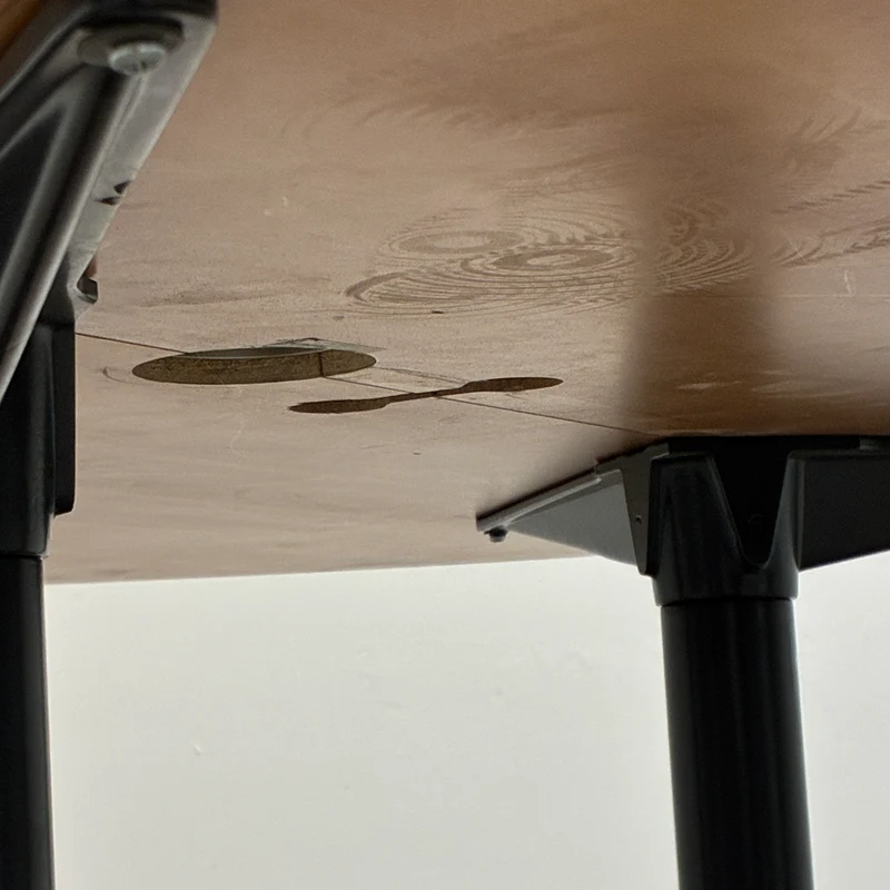 Vitra Segmented Table Konferenztisch Rund Kabeldurchlass 183cm Holz Chrom Tisch Gebraucht