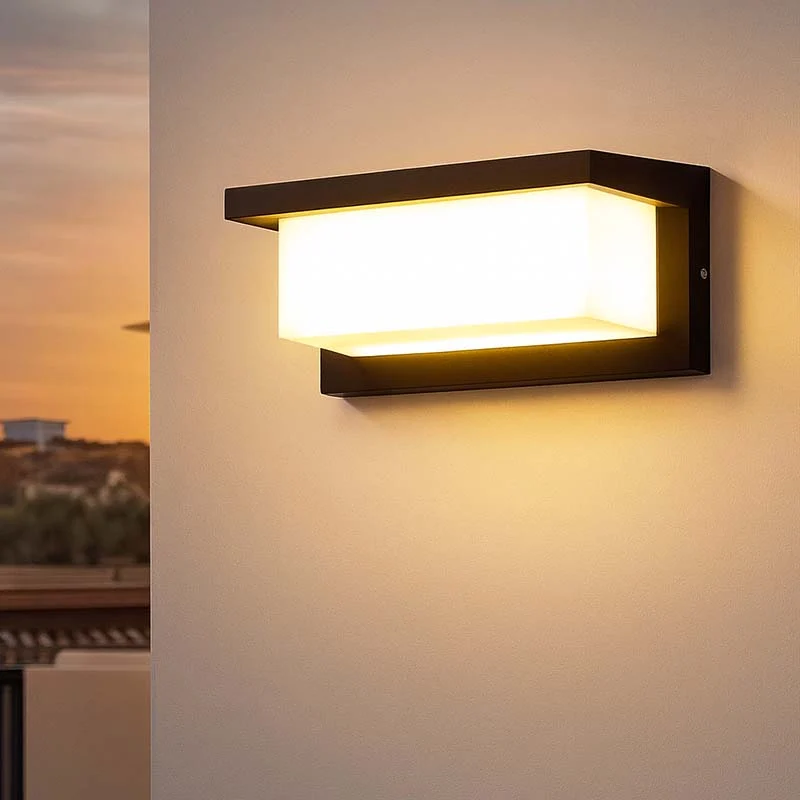 Buitenlamp Bewegingssensor Wand 18W LED Zwart Waterdicht Verlichting Tuin Veranda Oprit Gevel Garage | Sansoti