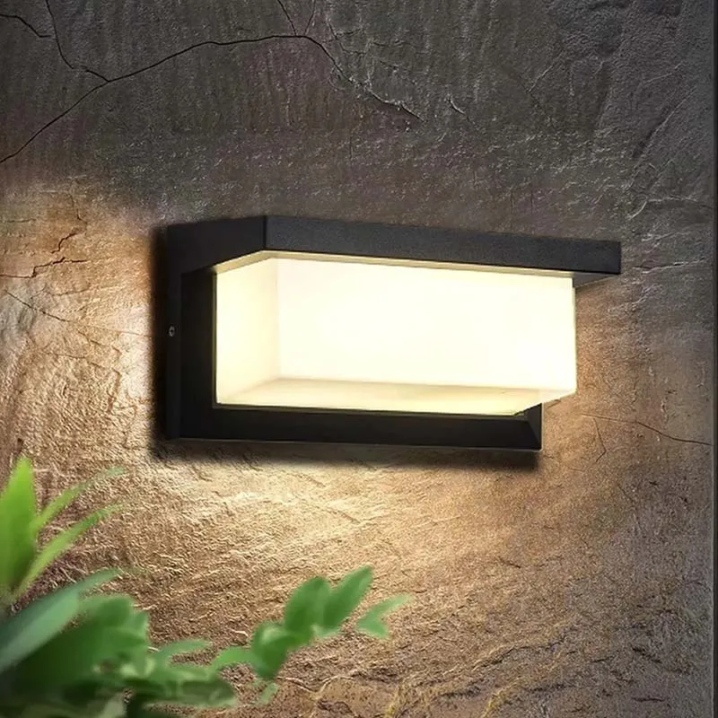 Buitenlamp Bewegingssensor Wand 18W LED Zwart Waterdicht Verlichting Tuin Veranda Oprit Gevel Garage | Sansoti