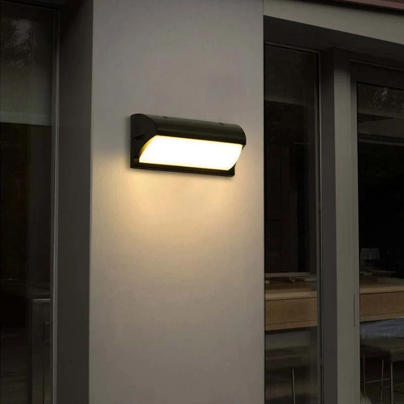 Buitenlamp Bewegingssensor Wand 18W LED Zwart Waterdicht Verlichting Tuin Veranda Oprit Gevel Garage | Sansoti