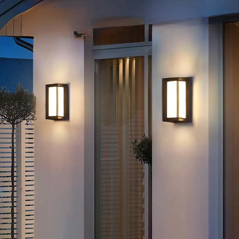 Buitenlamp Bewegingssensor Wand 18W LED Zwart Waterdicht Verlichting Tuin Veranda Oprit Gevel Garage | Sansoti