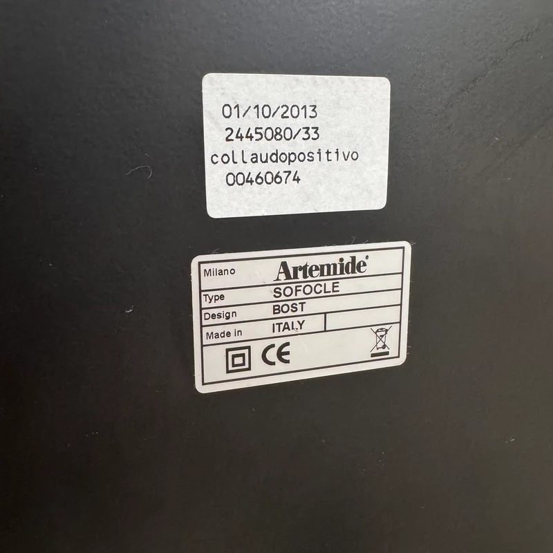 Artemide Sofocle Stehlampe Weiß Metall Designer Lampe Gebraucht