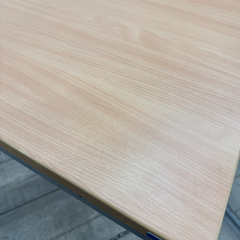 Beistelltisch Besprechungstisch Quadratisch Holz Buchen Metallgestell Tisch Gebraucht