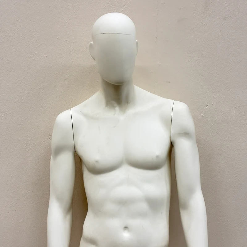 Schaufensterpuppe Männlich Weiß Abstract Schneiderbüste Mannequin Gebraucht