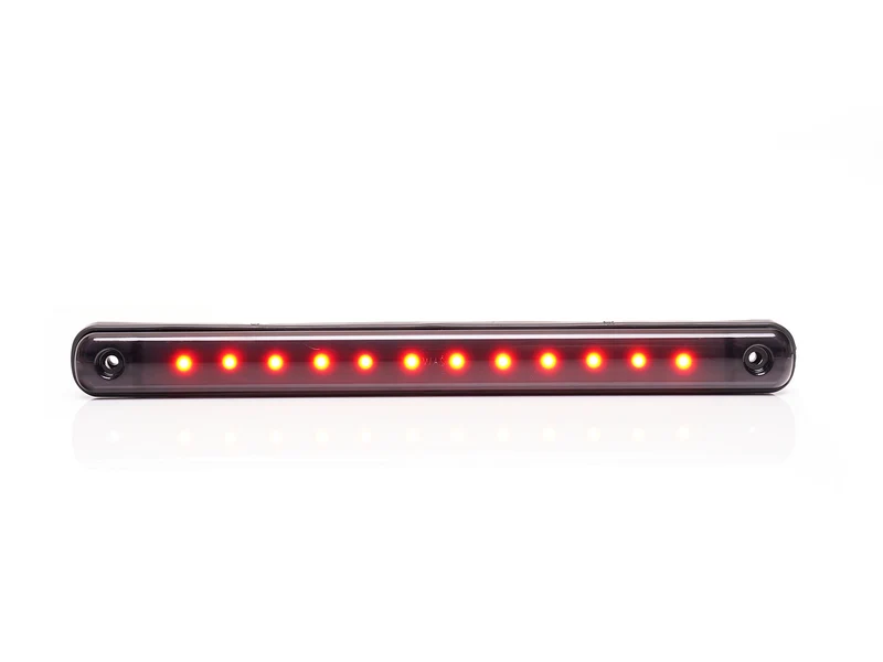 WAS Begrenzungsleuchte, lang, 238 mm, schwarz getönt, dunkle Linse, 12 LED