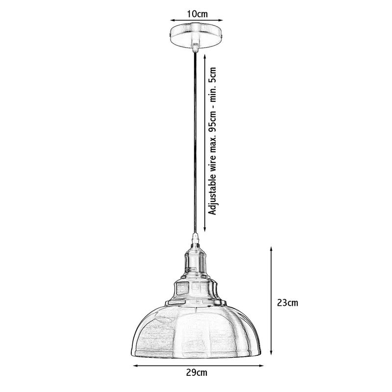 All Seasons Life Moderne Vintage-Pendelleuchte – Industrielle Deckenlampe ~ 3361