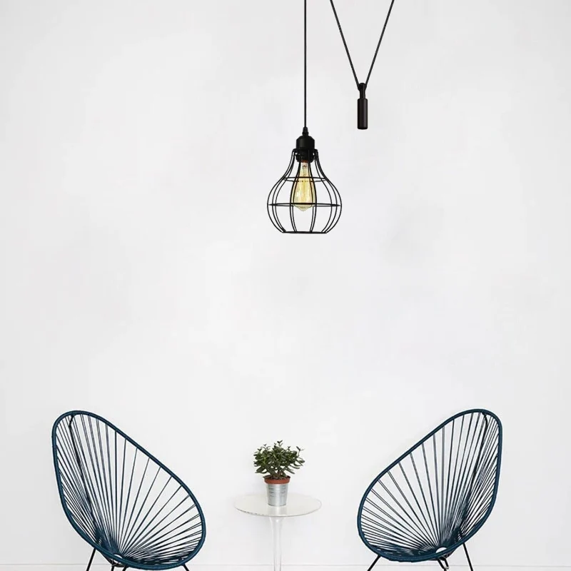 Retro Hängelampe mit E27-Sockel und 2 m Kabel ~3360