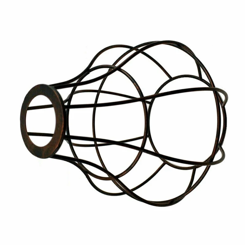 Lampenschirme Vintage DrahtKäfig Schirm Pendelleuchten Retro Deckenlampenschirm~3357
