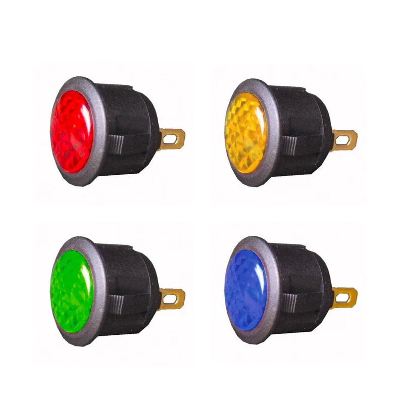 LED-Armaturenbrett-Warnleuchte, rund