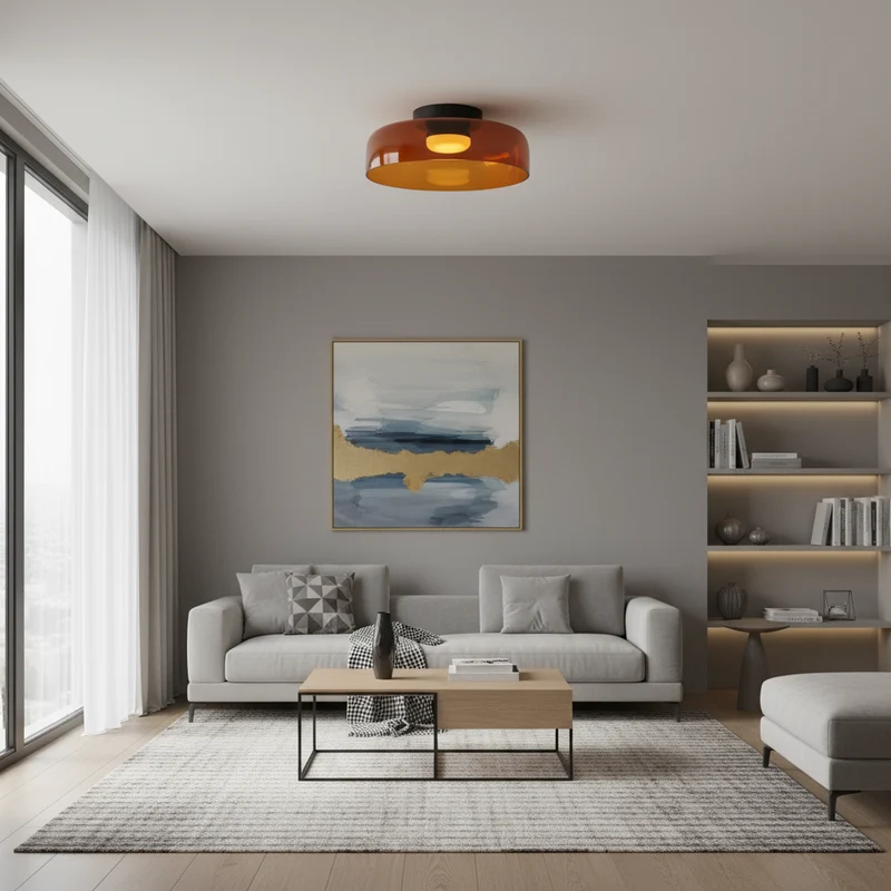 Glazen Plafondlamp Modern Driekleurige LED Scandinavisch Design Eetkamer Woonkamer Slaapkamer Verlichting | Sansoti