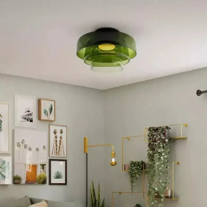 Glazen Plafondlamp Modern Driekleurige LED Scandinavisch Design Eetkamer Woonkamer Slaapkamer Verlichting | Sansoti