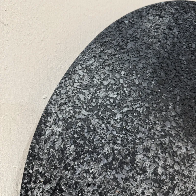 PTMD Miecke Wandpaneel Schwarz 60cm Mosaik Anthrazit Metall Deko