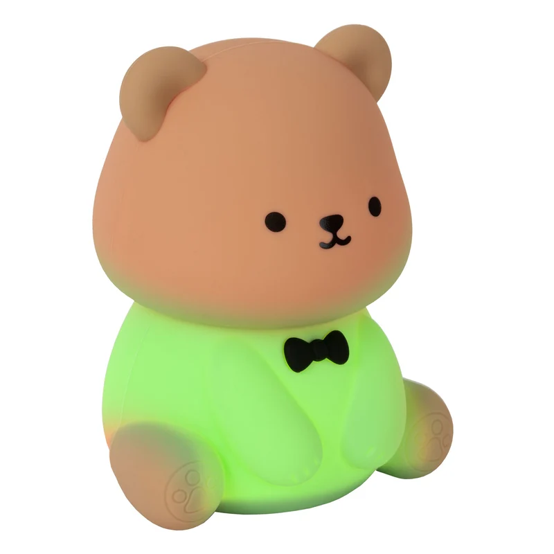 LED-Nachtlampe Pincha Bear dimmbar mit Akku und RGB-Farbwechsel