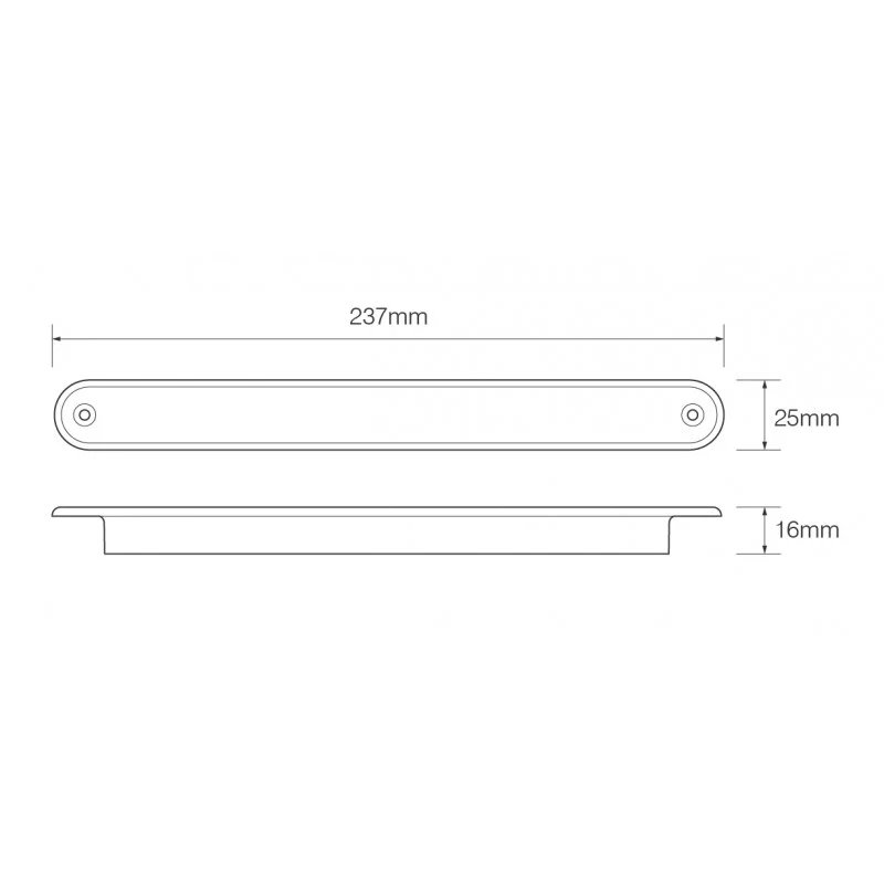 Heck-Kombinationsstreifenleuchte mit dunkler Linse / 24 V / LED-Autolampen 235BSTI24