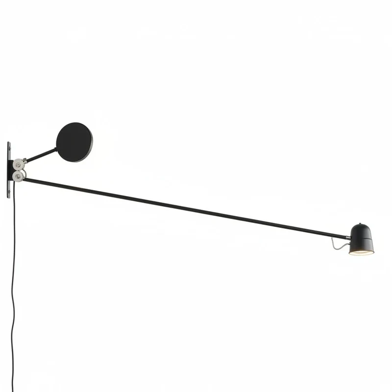 Verstelbare Wandlamp Metaal met Zwenkarm voor Leeshoek Slaapkamer Werkplek Industriële Interieurverlichting | Sansoti